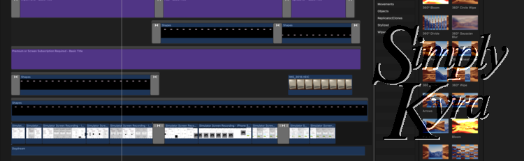 Screenshot of my Final Cut Pro focused on the bottom where the audio track is shown.