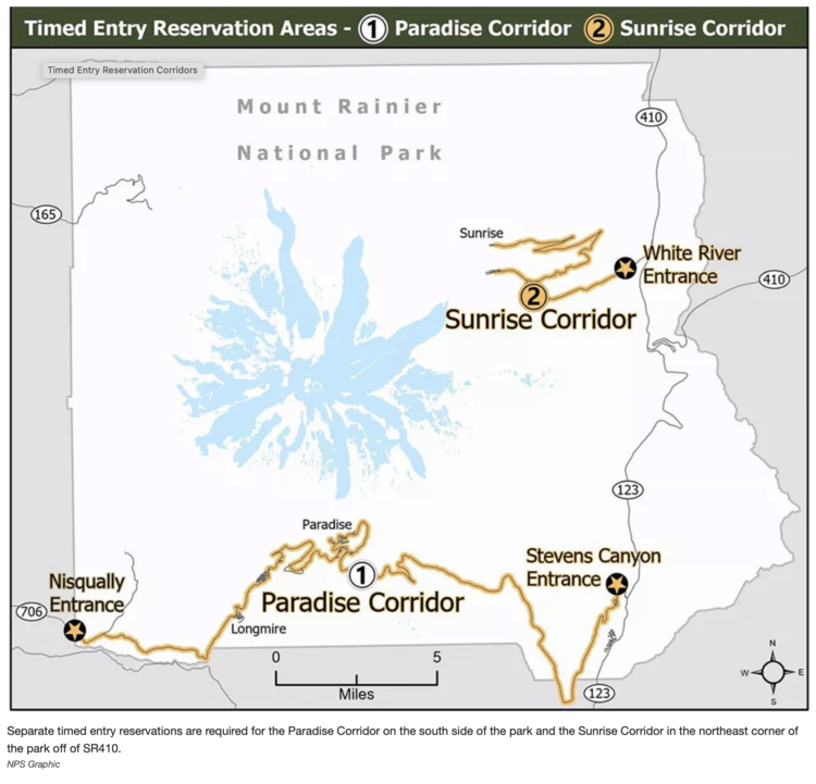 Image shows the map with the Paradise Corridor along the bottom and Sunrise on the upper right.