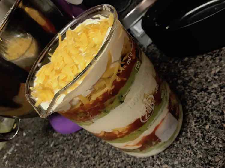 Layered Dip In A Beaker