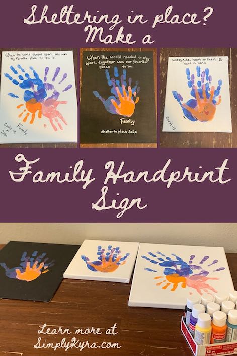 Family Handprint Sign,family gift,Handprints gift,Handprint sign,DIY  handprint,family handprints,kid handprints,sign kit,christmas,new house